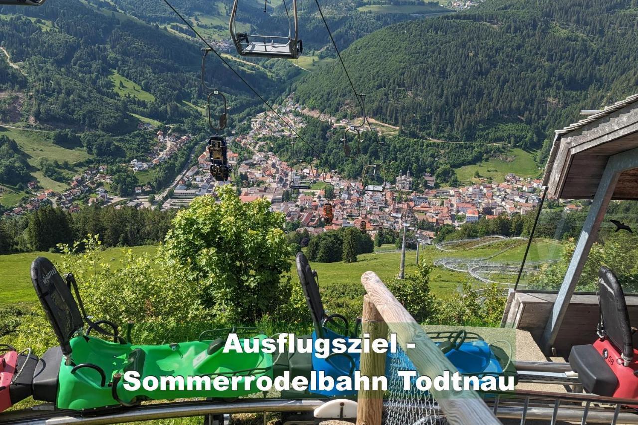 Wohlfühl-Ferienwohnung 80 qm, 8 Personen, Aussicht&Heimkino Todtnau Exterior foto